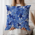 Blue Flower Spun Polyester Square Pillow 3# — Elena Rise Design